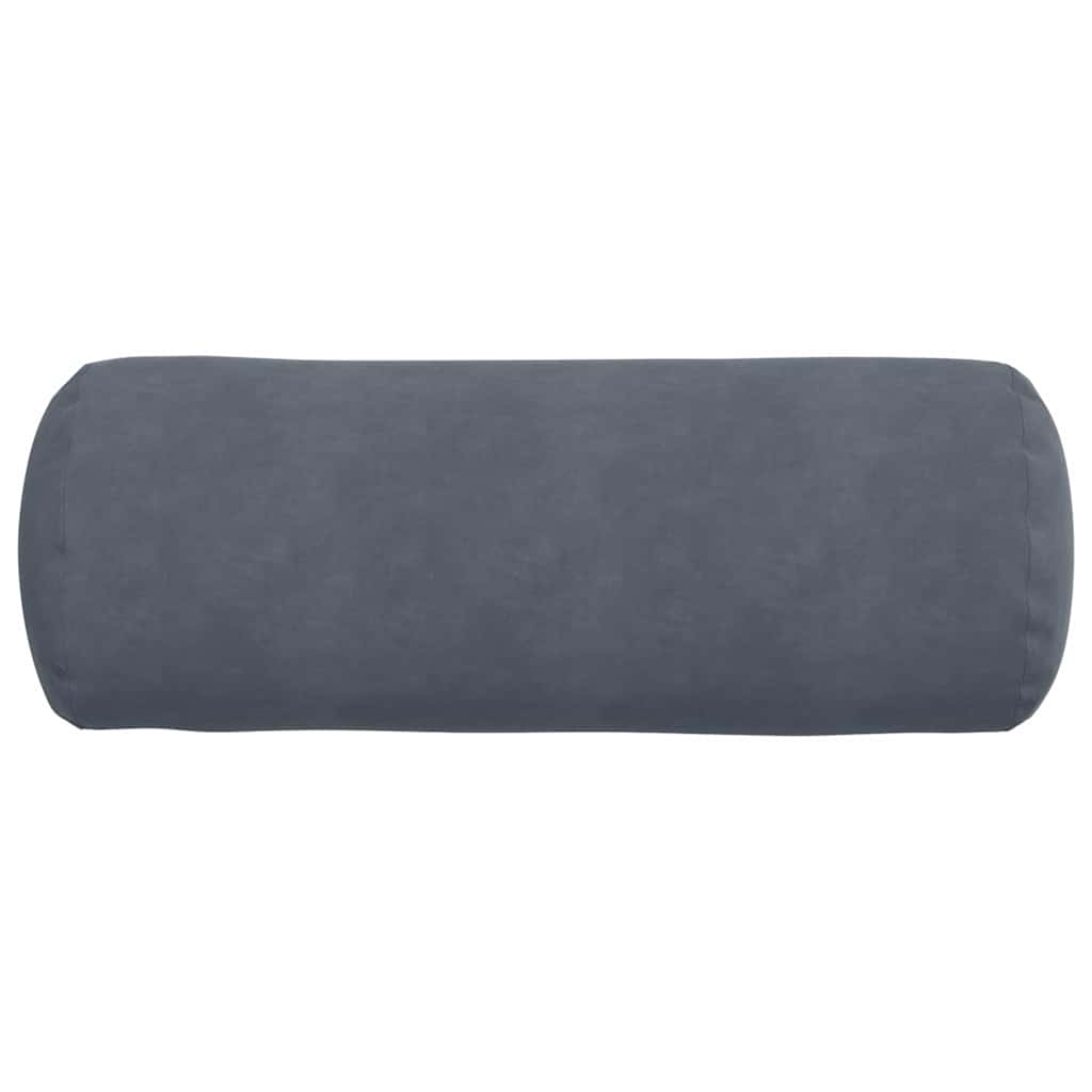 Bolster Kussens 2 stuks Donkergrijs Ø 25 x 70 cm Cordstof is nu te koop bij PeponiXL, paradijselijk wonen!