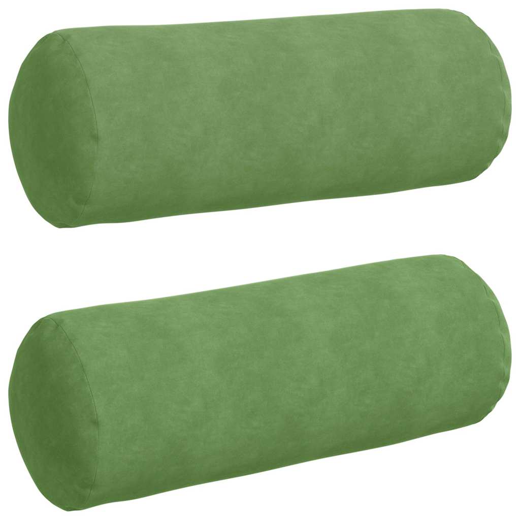 Bolster Kussens 2 stuks Lichtgroen Ø 25 x 70 cm Cordstof is nu te koop bij PeponiXL, paradijselijk wonen!