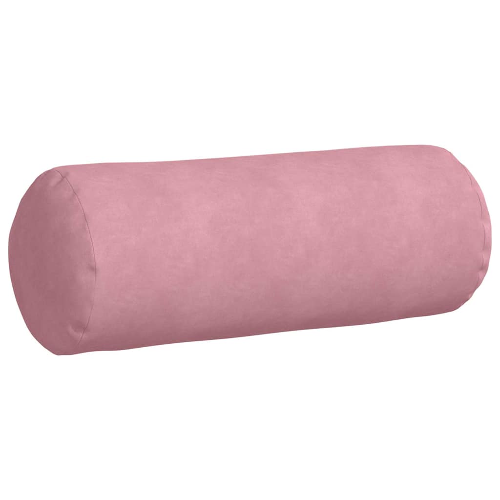 Bolster Kussens 2 stuks Roze Ø 25 x 70 cm Cordstof is nu te koop bij PeponiXL, paradijselijk wonen!