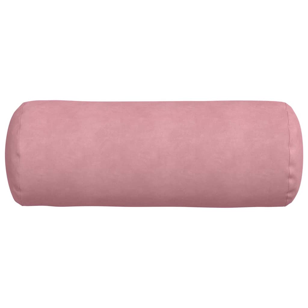 Bolster Kussens 2 stuks Roze Ø 25 x 70 cm Cordstof is nu te koop bij PeponiXL, paradijselijk wonen!