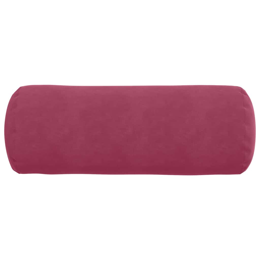 Bolster Kussens 2 stuks Wijnrood Ø 25 x 70 cm Cordstof is nu te koop bij PeponiXL, paradijselijk wonen!
