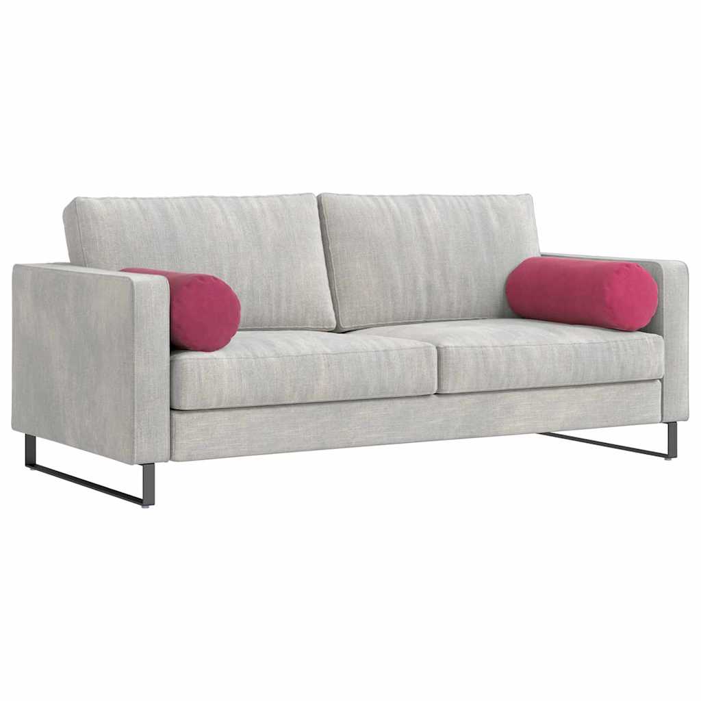 Bolster Kussens 2 stuks Wijnrood Ø 25 x 70 cm Cordstof is nu te koop bij PeponiXL, paradijselijk wonen!