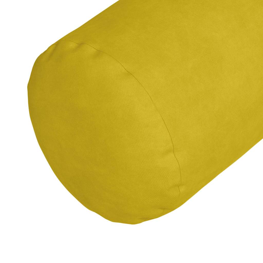 Bolster Kussens 2 stuks Geel Ø 25 x 70 cm Cordstof is nu te koop bij PeponiXL, paradijselijk wonen!