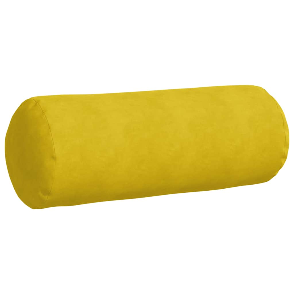 Bolster Kussens 2 stuks Geel Ø 25 x 70 cm Cordstof is nu te koop bij PeponiXL, paradijselijk wonen!