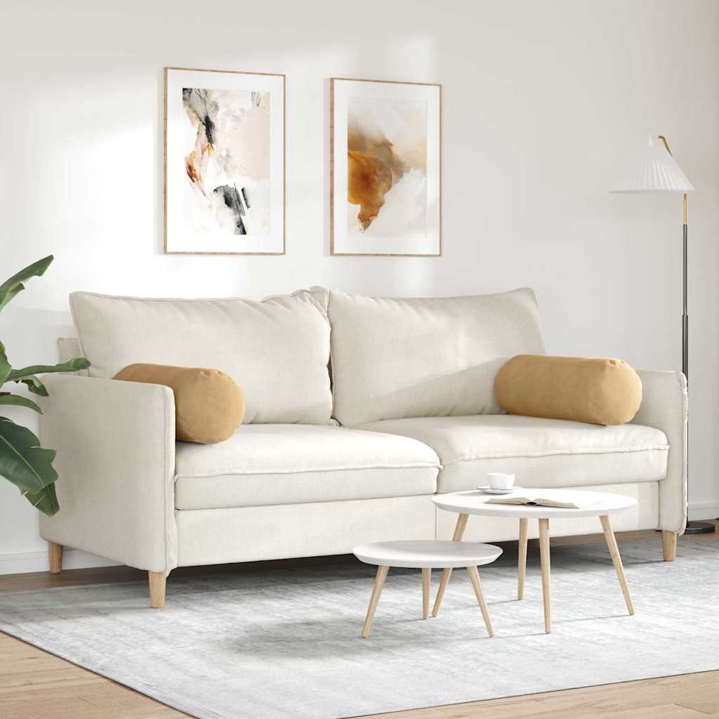 Bolster Kussens 2 stuks Bruin Ø 25 x 70 cm Cordstof is nu te koop bij PeponiXL, paradijselijk wonen!