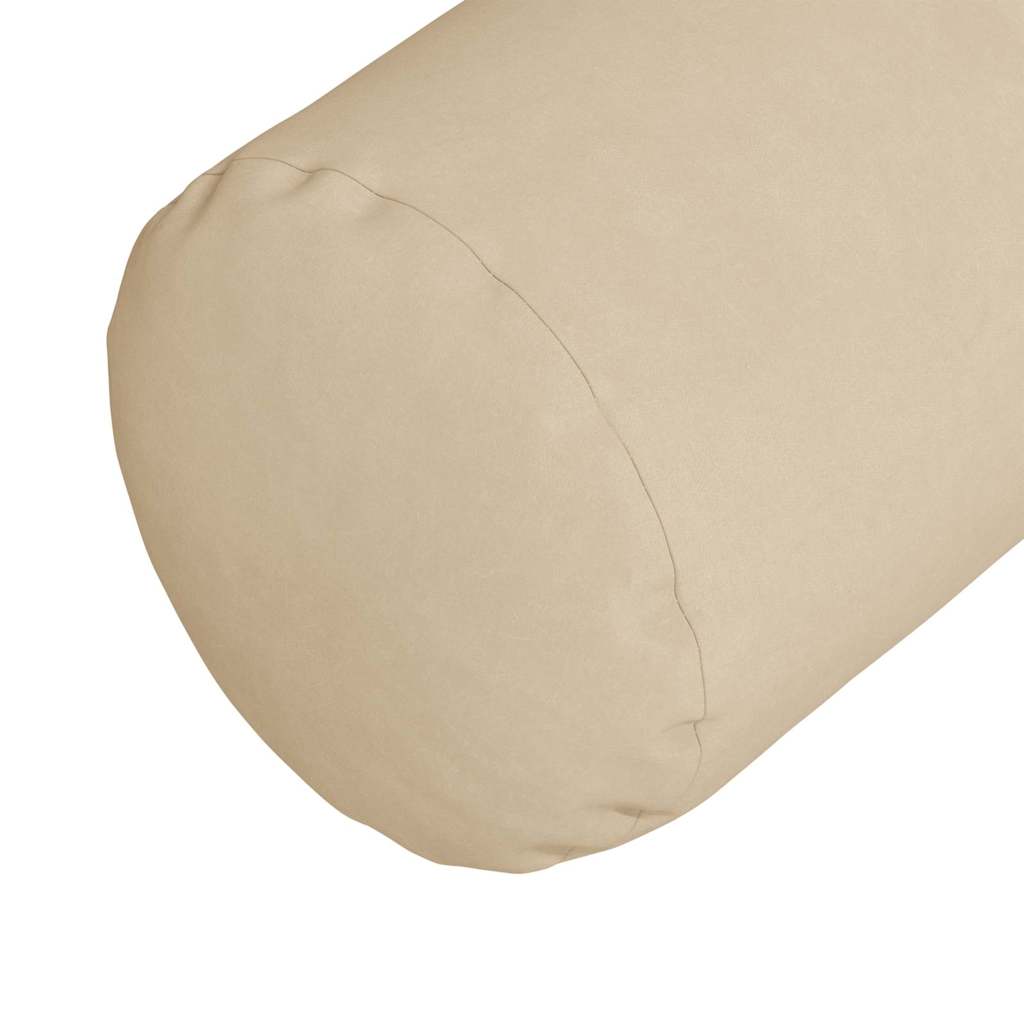 Bolster Kussens 2 stuks Crème Ø 25 x 70 cm Microvezel Stof is nu te koop bij PeponiXL, paradijselijk wonen!