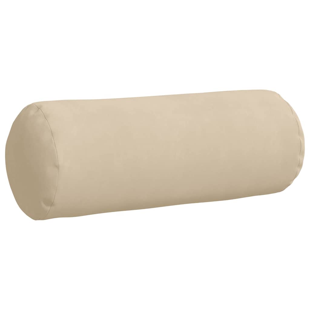 Bolster Kussens 2 stuks Crème Ø 25 x 70 cm Microvezel Stof is nu te koop bij PeponiXL, paradijselijk wonen!