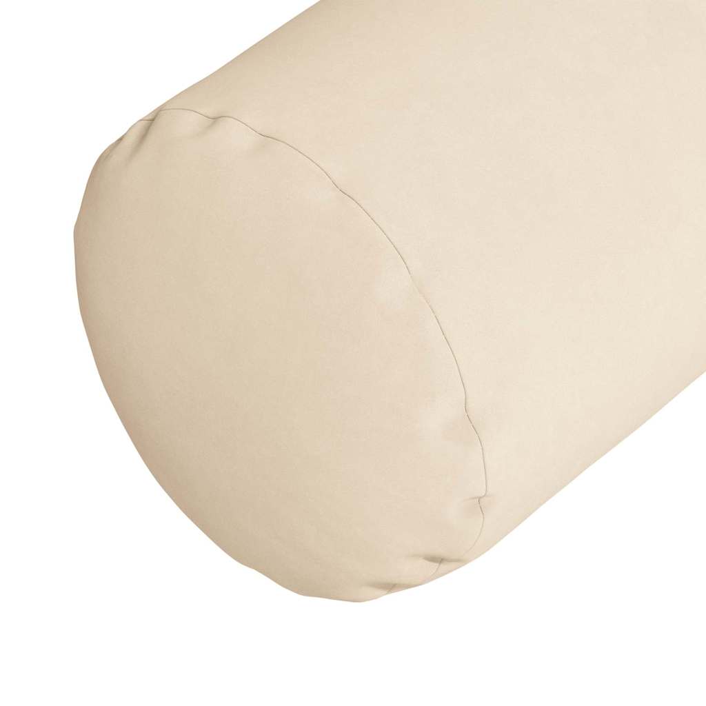 Bolster Kussens 2 stuks Beige Ø 25 x 70 cm Microvezel Stof is nu te koop bij PeponiXL, paradijselijk wonen!