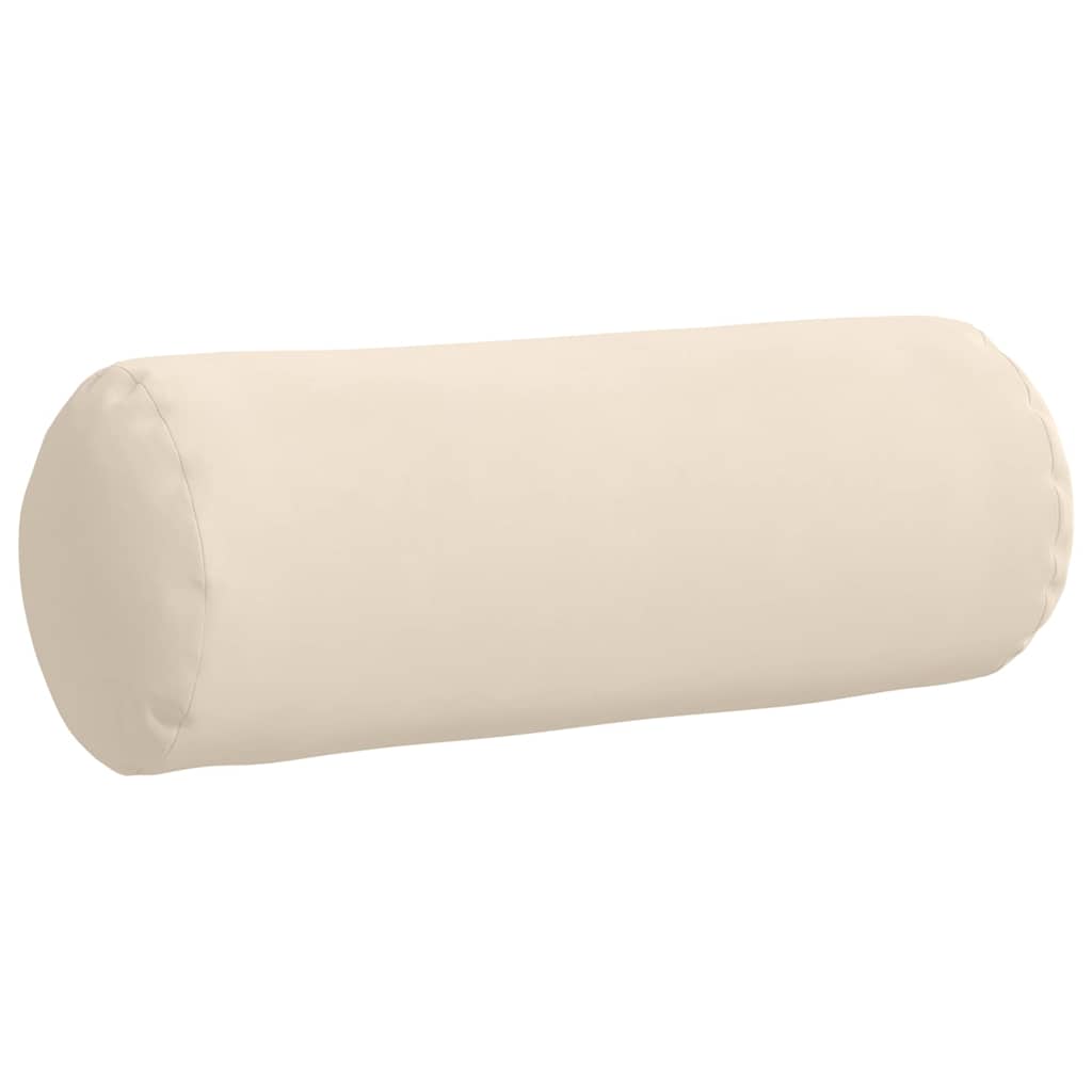 Bolster Kussens 2 stuks Beige Ø 25 x 70 cm Microvezel Stof is nu te koop bij PeponiXL, paradijselijk wonen!