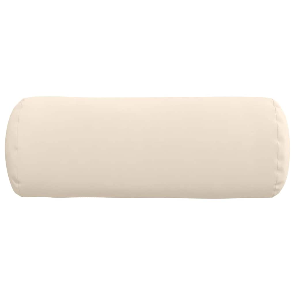 Bolster Kussens 2 stuks Beige Ø 25 x 70 cm Microvezel Stof is nu te koop bij PeponiXL, paradijselijk wonen!