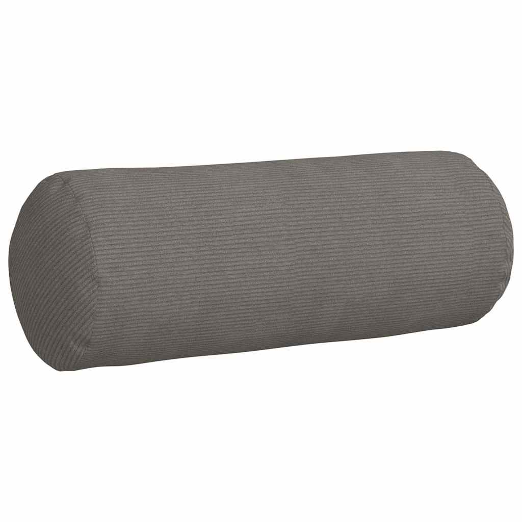 Bolster Kussens 2 stuks Lichtgrijs Ø 25 x 70 cm Cordstof is nu te koop bij PeponiXL, paradijselijk wonen!