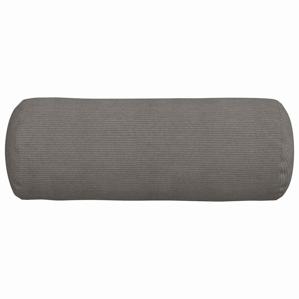 Bolster Kussens 2 stuks Lichtgrijs Ø 25 x 70 cm Cordstof is nu te koop bij PeponiXL, paradijselijk wonen!