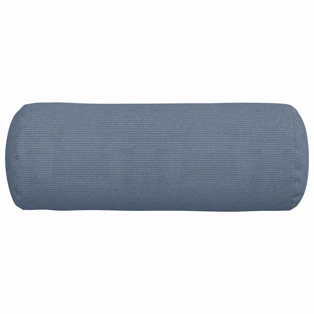 Bolster Kussens 2 stuks Blauw Ø 25 x 70 cm Cordstof is nu te koop bij PeponiXL, paradijselijk wonen!