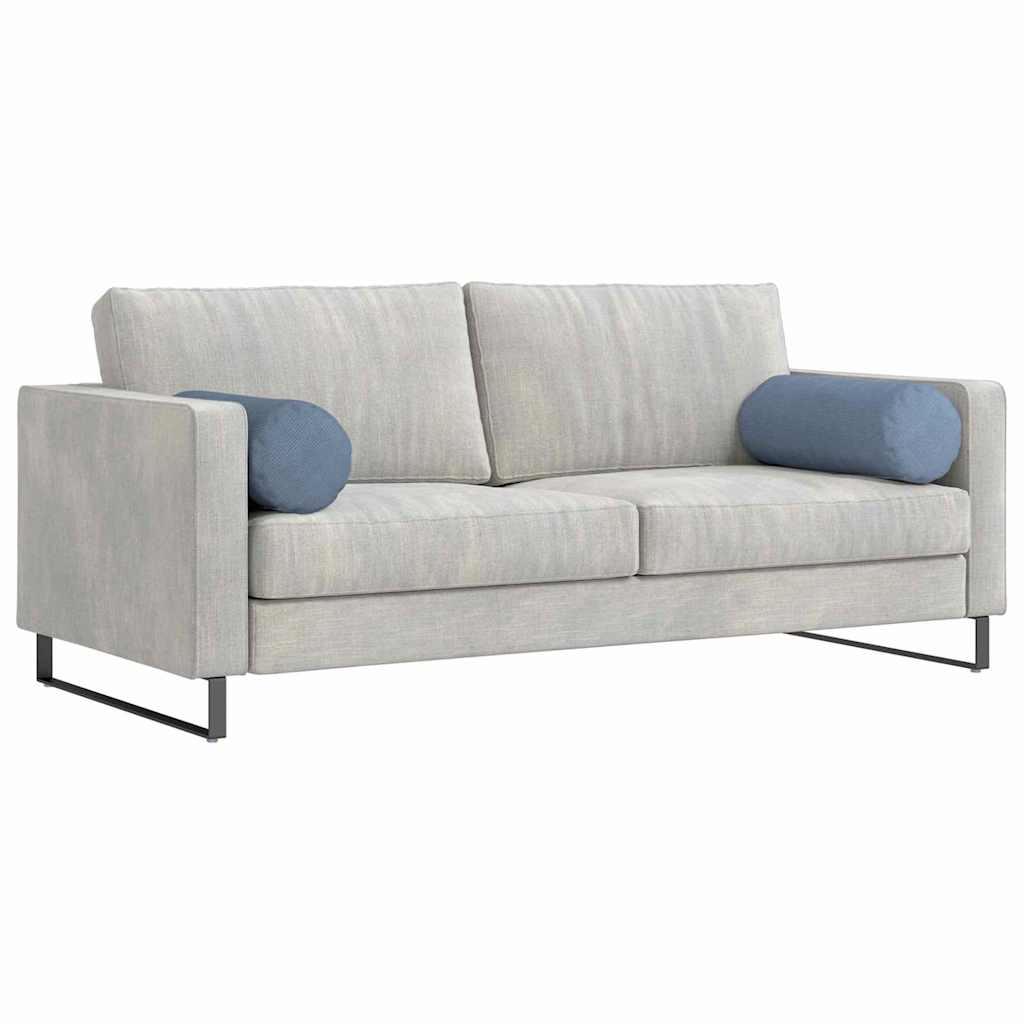 Bolster Kussens 2 stuks Blauw Ø 25 x 70 cm Cordstof is nu te koop bij PeponiXL, paradijselijk wonen!