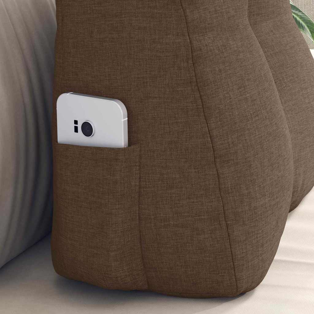 Rugkussen Bruin 45 x 24 x 50 cm Stof is nu te koop bij PeponiXL, paradijselijk wonen!