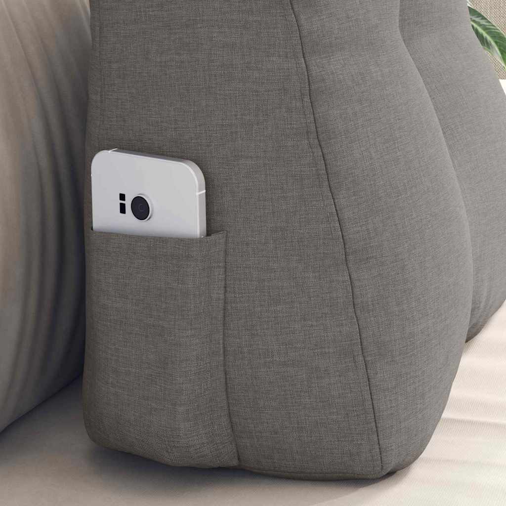 Rugkussen Taupe 45 x 24 x 50 cm Stof is nu te koop bij PeponiXL, paradijselijk wonen!