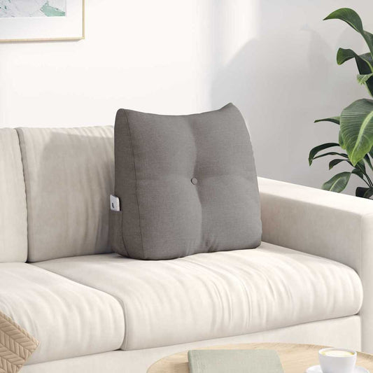 Rugkussen Taupe 45 x 24 x 50 cm Stof is nu te koop bij PeponiXL, paradijselijk wonen!