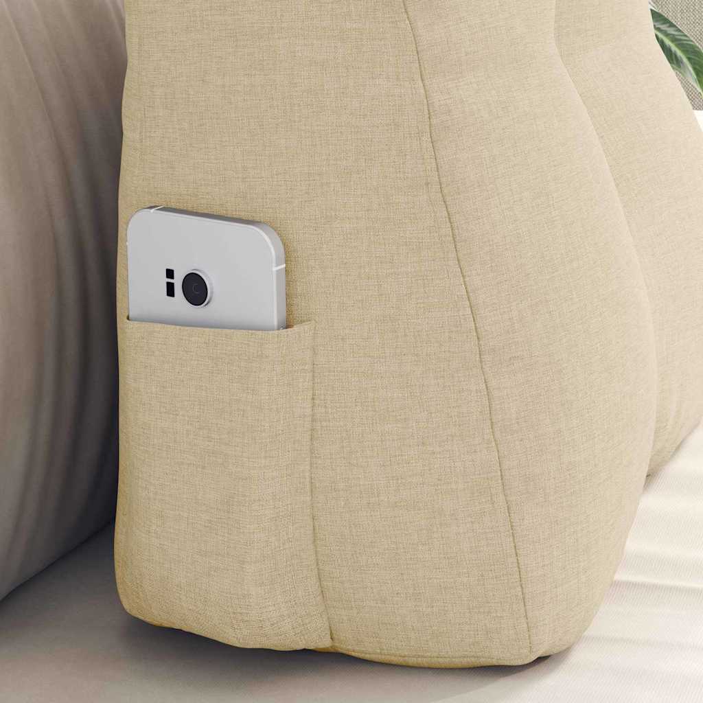 Rugkussen Crème 45 x 24 x 50 cm Stof is nu te koop bij PeponiXL, paradijselijk wonen!