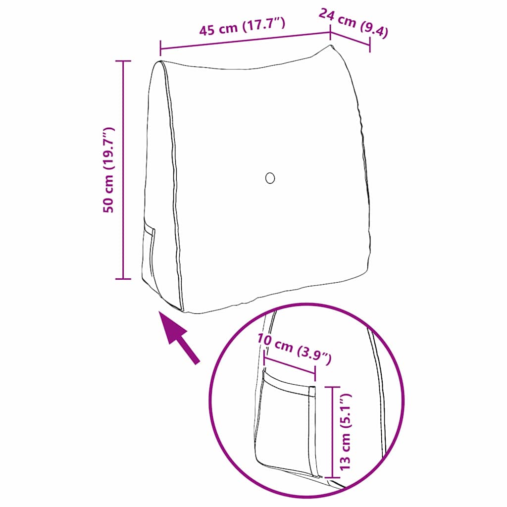 Rugkussen Lichtgeel 45 x 24 x 50 cm Stof is nu te koop bij PeponiXL, paradijselijk wonen!