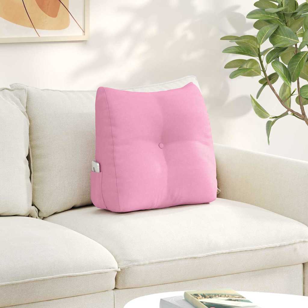 Rugkussen Roze 45 x 24 x 50 cm Stof is nu te koop bij PeponiXL, paradijselijk wonen!