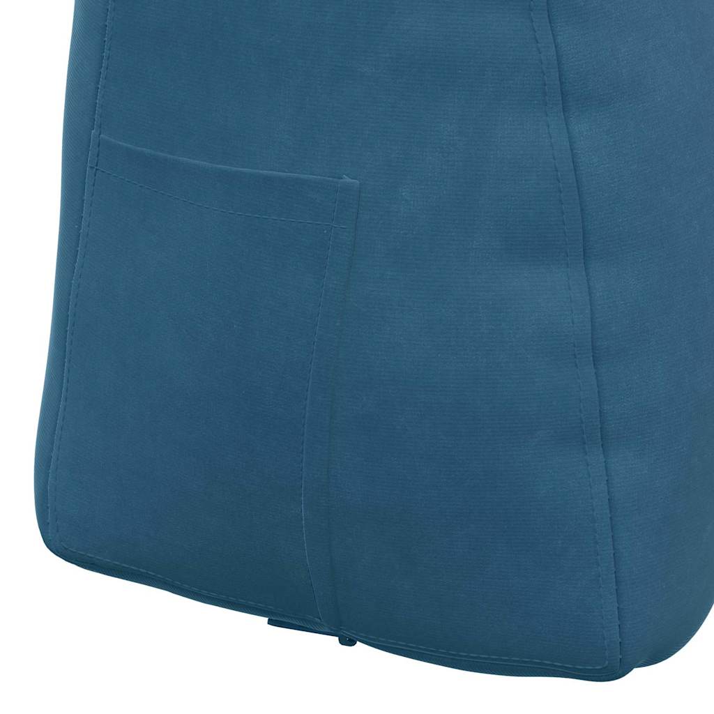 Rugkussen Blauw 45 x 24 x 50 cm Fluweel is nu te koop bij PeponiXL, paradijselijk wonen!