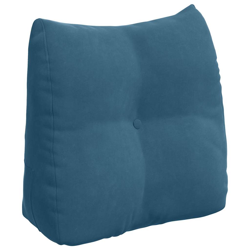 Rugkussen Blauw 45 x 24 x 50 cm Fluweel is nu te koop bij PeponiXL, paradijselijk wonen!