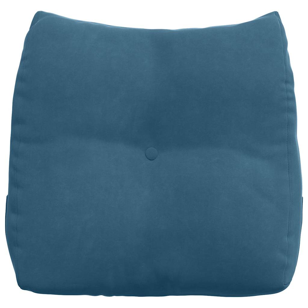 Rugkussen Blauw 45 x 24 x 50 cm Fluweel is nu te koop bij PeponiXL, paradijselijk wonen!