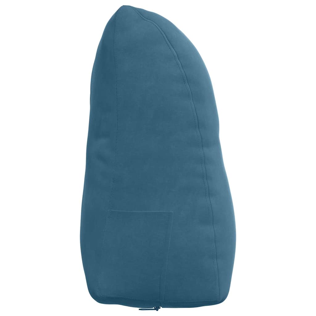 Rugkussen Blauw 45 x 24 x 50 cm Fluweel is nu te koop bij PeponiXL, paradijselijk wonen!