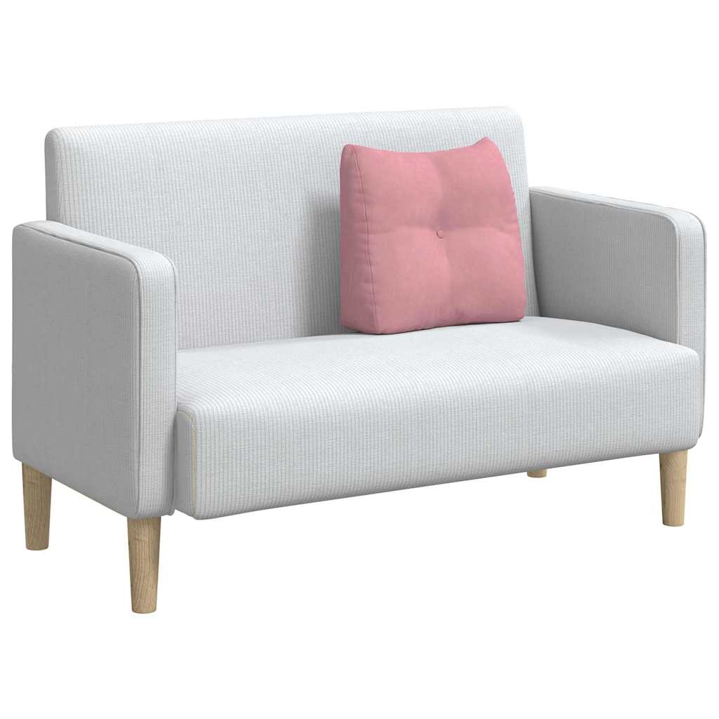 Rugkussen Roze 45 x 24 x 50 cm Fluweel is nu te koop bij PeponiXL, paradijselijk wonen!