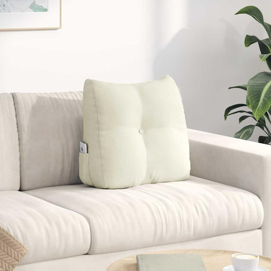 Rugkussen Crème 45 x 24 x 50 cm Fluweel is nu te koop bij PeponiXL, paradijselijk wonen!