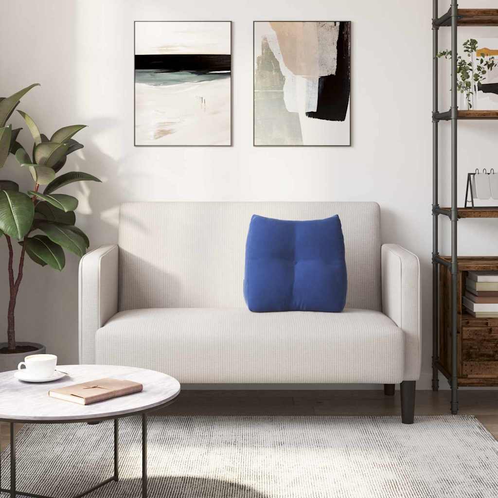 Rugkussen Politieblauw 45 x 24 x 50 cm Fluweel is nu te koop bij PeponiXL, paradijselijk wonen!