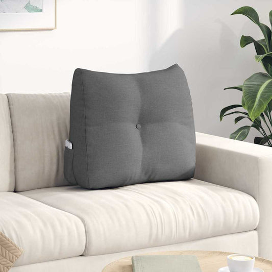 Rugkussen Donkergrijs 60 x 24 x 50 cm Stof is nu te koop bij PeponiXL, paradijselijk wonen!