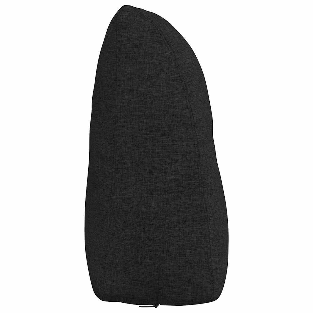 Rugkussen Zwart 60 x 24 x 50 cm Stof is nu te koop bij PeponiXL, paradijselijk wonen!