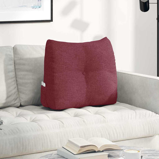 Rugkussen Wijnrood 60 x 24 x 50 cm Stof is nu te koop bij PeponiXL, paradijselijk wonen!