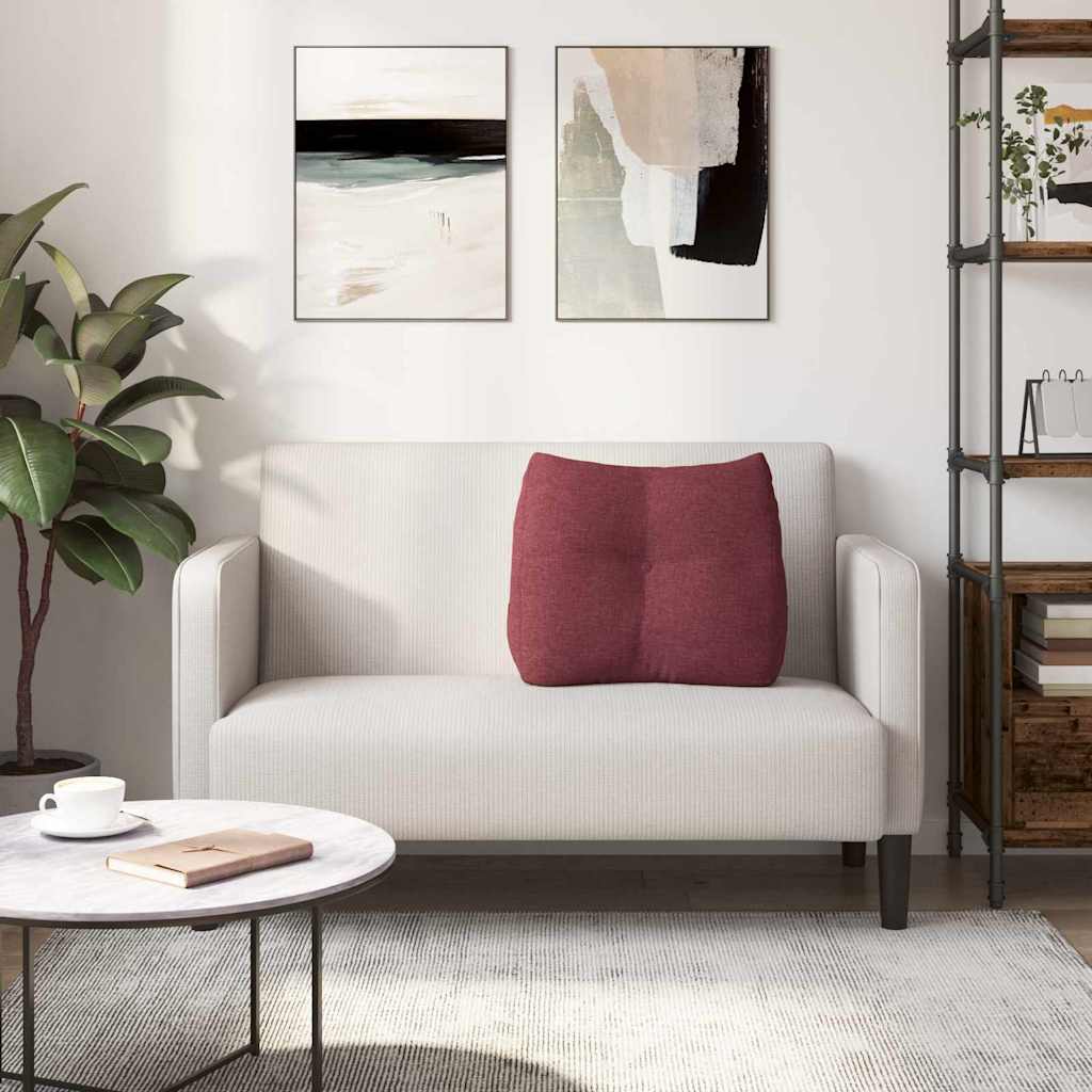 Rugkussen Wijnrood 60 x 24 x 50 cm Stof is nu te koop bij PeponiXL, paradijselijk wonen!