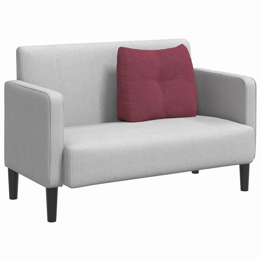 Rugkussen Wijnrood 60 x 24 x 50 cm Stof is nu te koop bij PeponiXL, paradijselijk wonen!