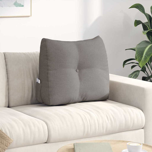 Rugkussen Taupe 60 x 24 x 50 cm Stof is nu te koop bij PeponiXL, paradijselijk wonen!