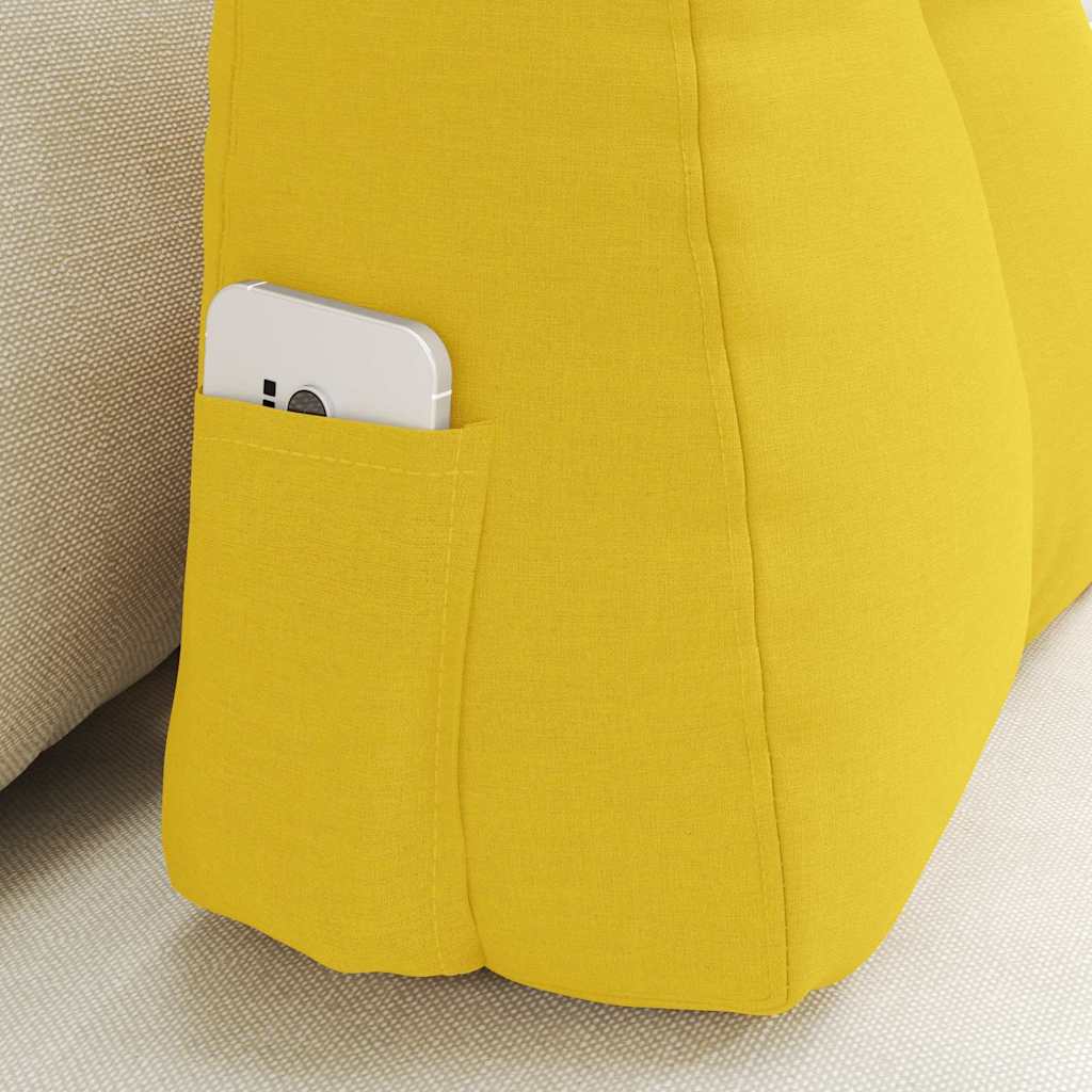 Rugkussen Lichtgeel 60 x 24 x 50 cm Stof is nu te koop bij PeponiXL, paradijselijk wonen!