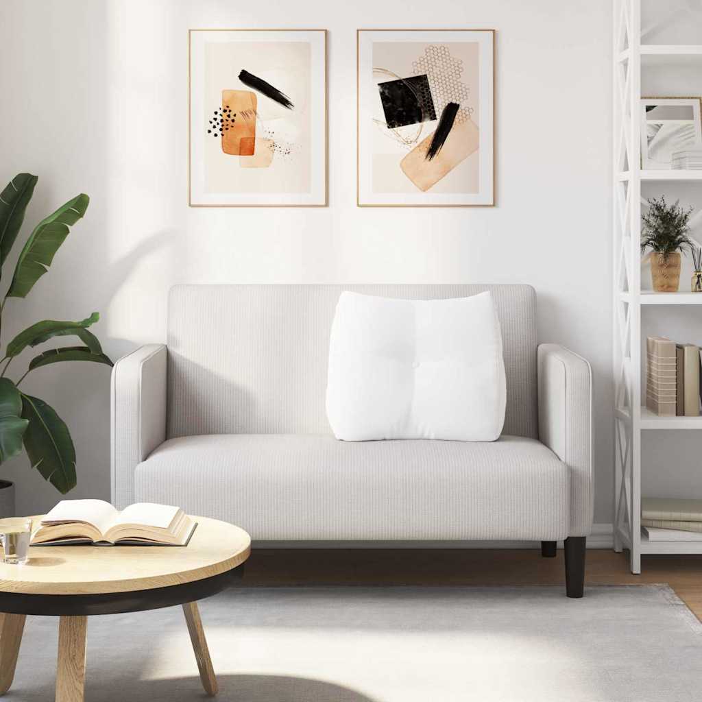 Rugkussen Wit 60 x 24 x 50 cm Stof is nu te koop bij PeponiXL, paradijselijk wonen!