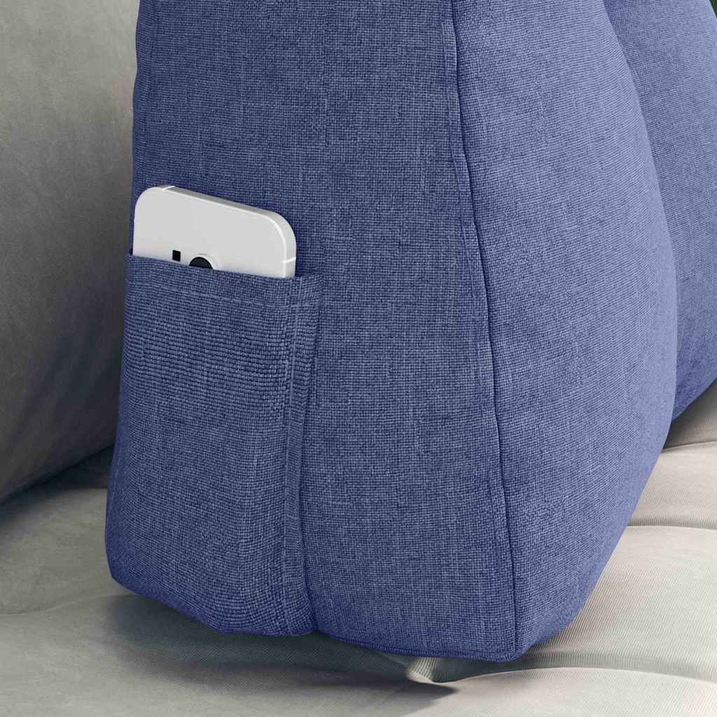 Rugkussen Jeans Blauw 60 x 24 x 50 cm Stof is nu te koop bij PeponiXL, paradijselijk wonen!