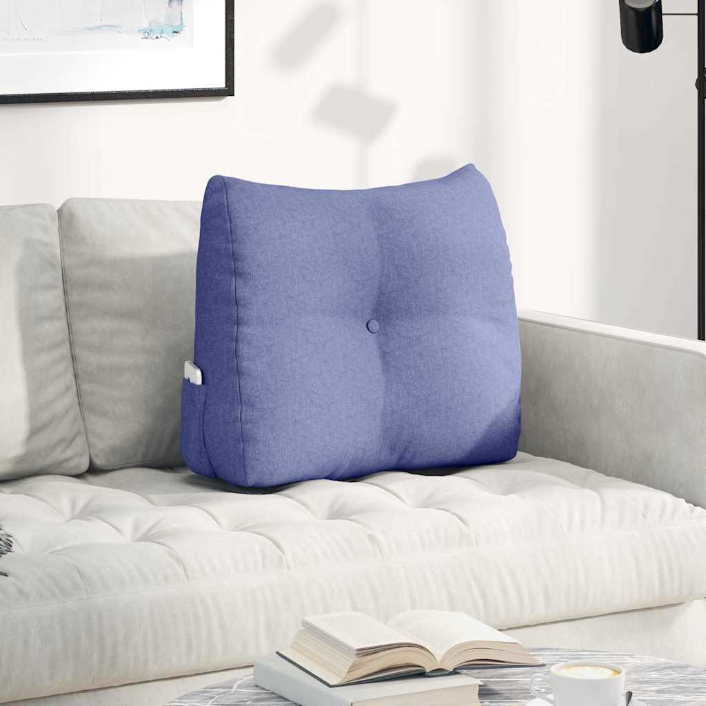 Rugkussen Jeans Blauw 60 x 24 x 50 cm Stof is nu te koop bij PeponiXL, paradijselijk wonen!
