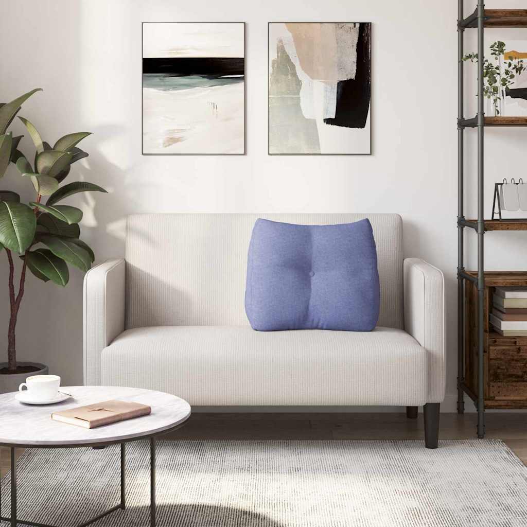 Rugkussen Jeans Blauw 60 x 24 x 50 cm Stof is nu te koop bij PeponiXL, paradijselijk wonen!