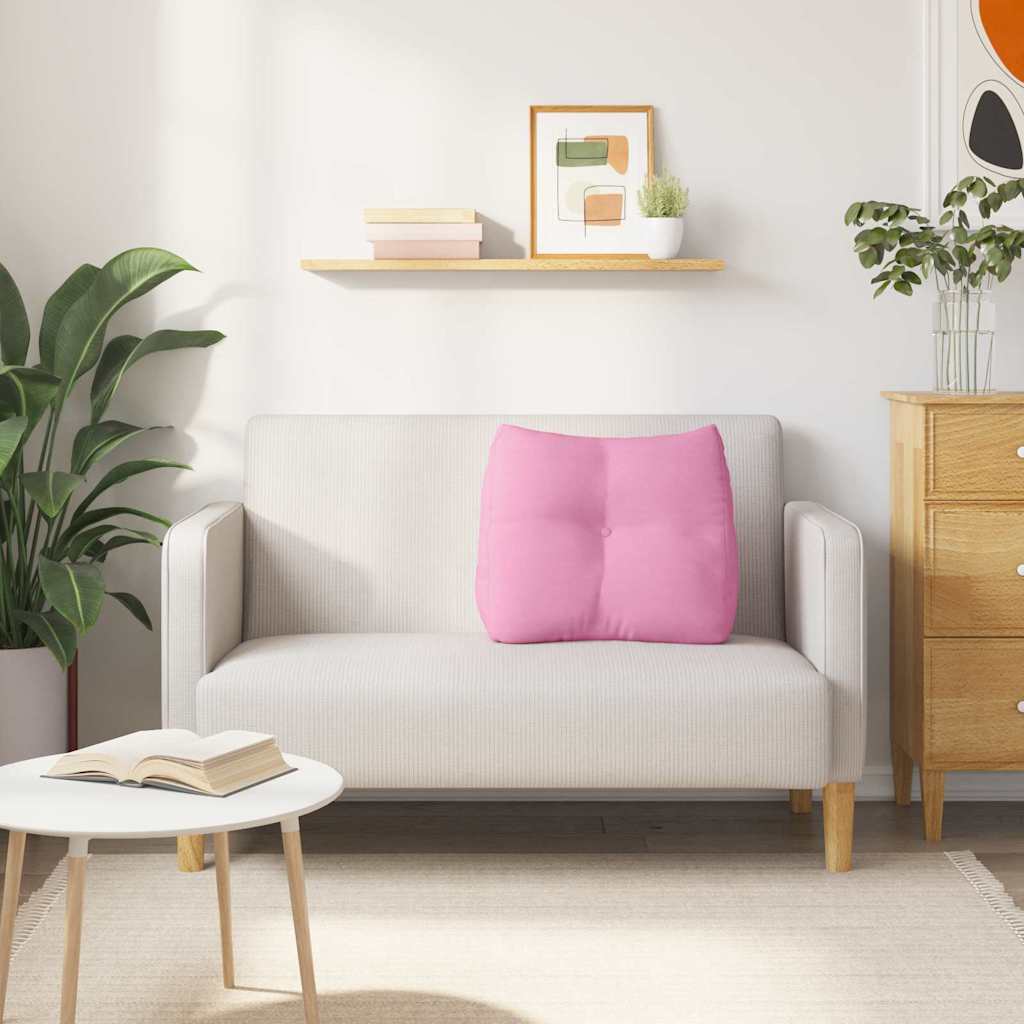 Rugkussen Roze 60 x 24 x 50 cm Stof is nu te koop bij PeponiXL, paradijselijk wonen!