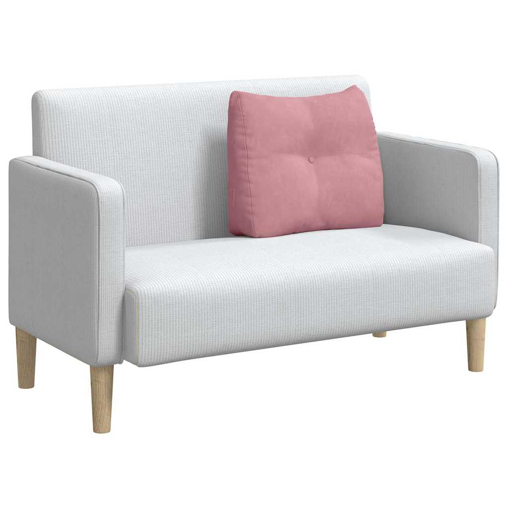 Rugkussen Roze 60 x 24 x 50 cm Fluweel is nu te koop bij PeponiXL, paradijselijk wonen!