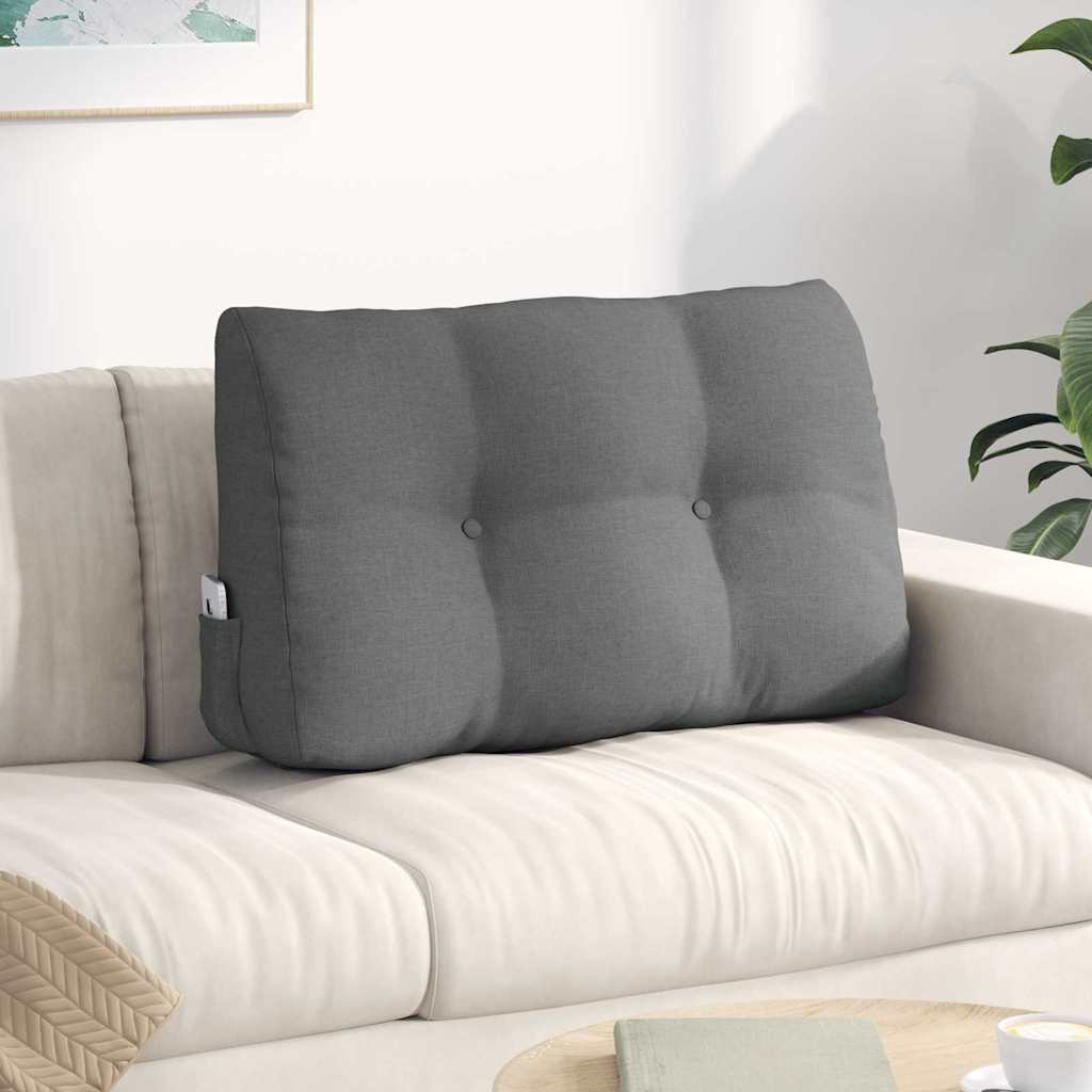 Rugkussen Donkergrijs 80 x 24 x 50 cm Stof is nu te koop bij PeponiXL, paradijselijk wonen!