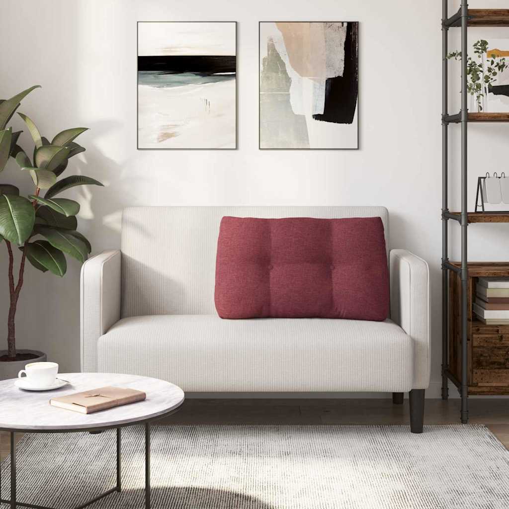 Rugkussen Wijnrood 80 x 24 x 50 cm Stof is nu te koop bij PeponiXL, paradijselijk wonen!