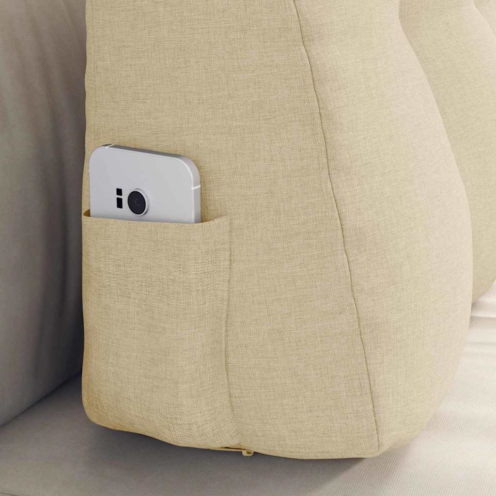 Rugkussen Crème 80 x 24 x 50 cm Stof is nu te koop bij PeponiXL, paradijselijk wonen!