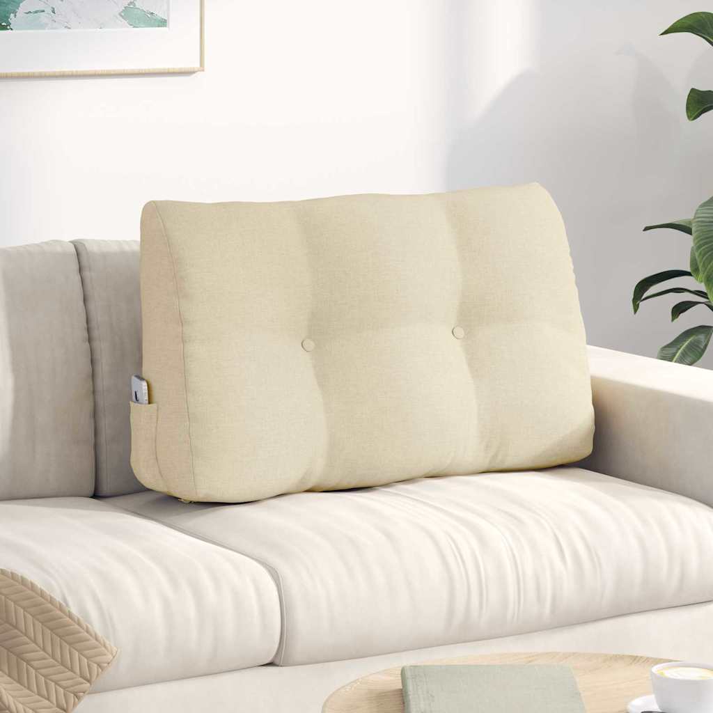 Rugkussen Crème 80 x 24 x 50 cm Stof is nu te koop bij PeponiXL, paradijselijk wonen!