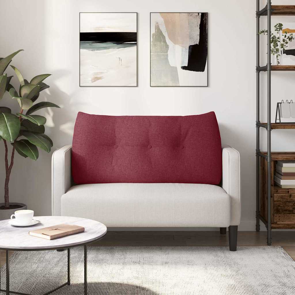 Rugkussen Wijnrood 100 x 24 x 50 cm Stof is nu te koop bij PeponiXL, paradijselijk wonen!