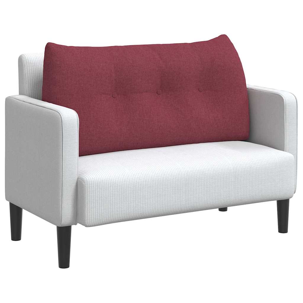 Rugkussen Wijnrood 100 x 24 x 50 cm Stof is nu te koop bij PeponiXL, paradijselijk wonen!